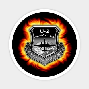 U2 Dragon Lady spy plane fire shield Magnet